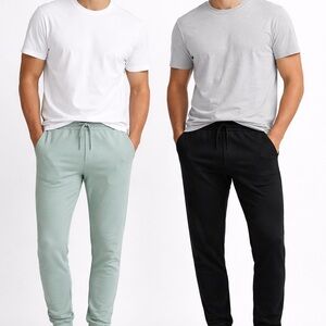 2 Pack Extra Large Black and Light Green Joggers. NWOT